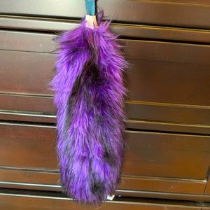 Purple and black galaxy stash tail by Kreature Featurez